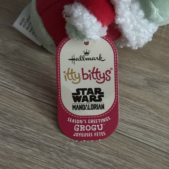 Hallmark Plush Star Wars Mandalorian Grogu ittybittys Baby Yoda Christmas 6" - Picture 7 of 8